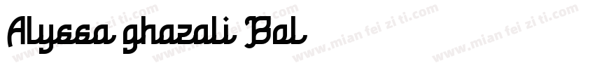 Alyssa ghazali Bol字体转换